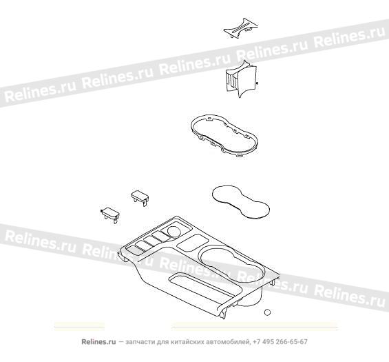 UPR cover plate auxiliary inst panel - 530520***36A3Y