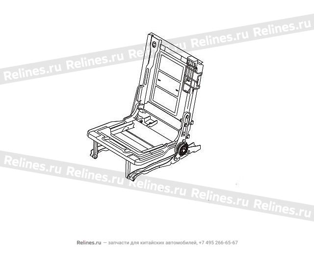 RR seat frame assy,LH