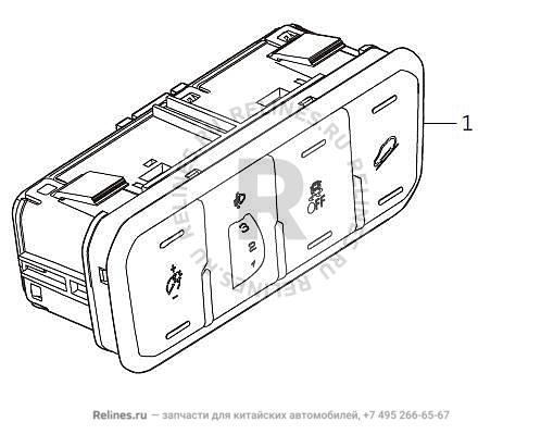 Кнопка регулировки света фар