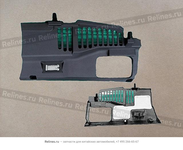 LWR toeboard assy rh-inst panel