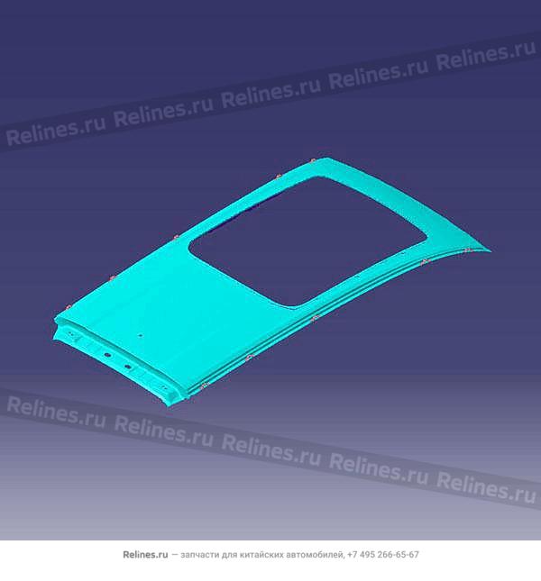 Крыша в сборе с отверстием под люк T18/T1A