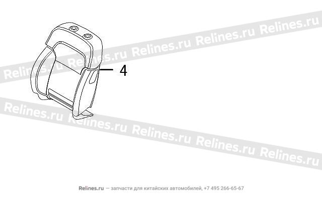 Backrest foam & cover assy,FR passenger