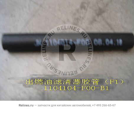 Fuel outlet hose-fuel Filter(F1 chassis)