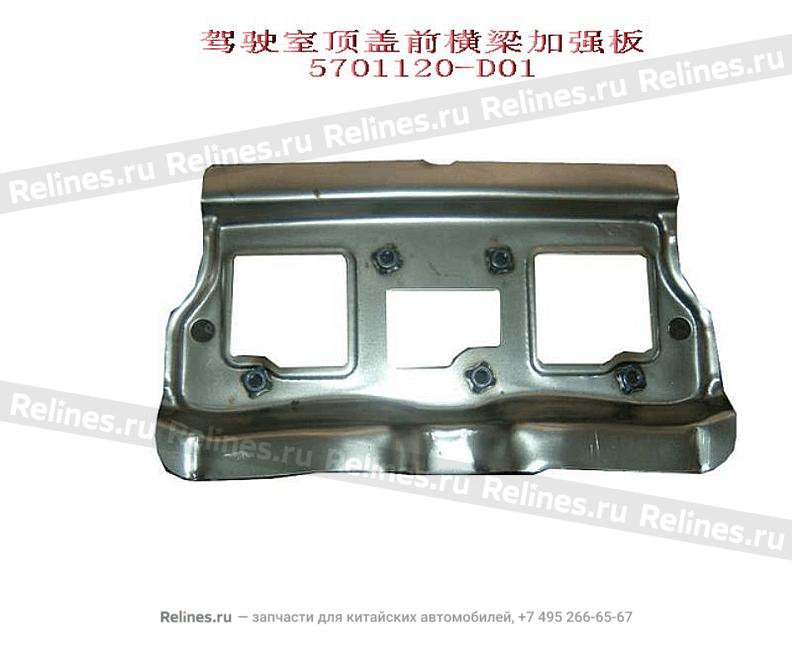 Reinf plate assy-fr roof bow