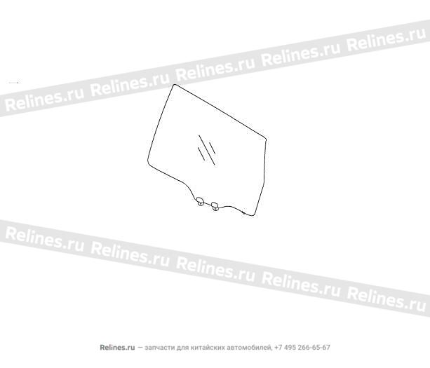 Glass assy-rr door LH - 62031***Z16A