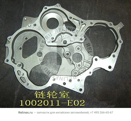 Timing gear housing - 1002***E02