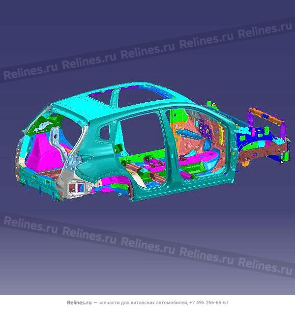 Vehicle body frame