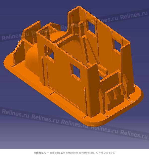 Glass regulator switch plate