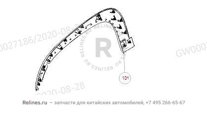 Накладка арки колеса передняя правая - 50061***N04A