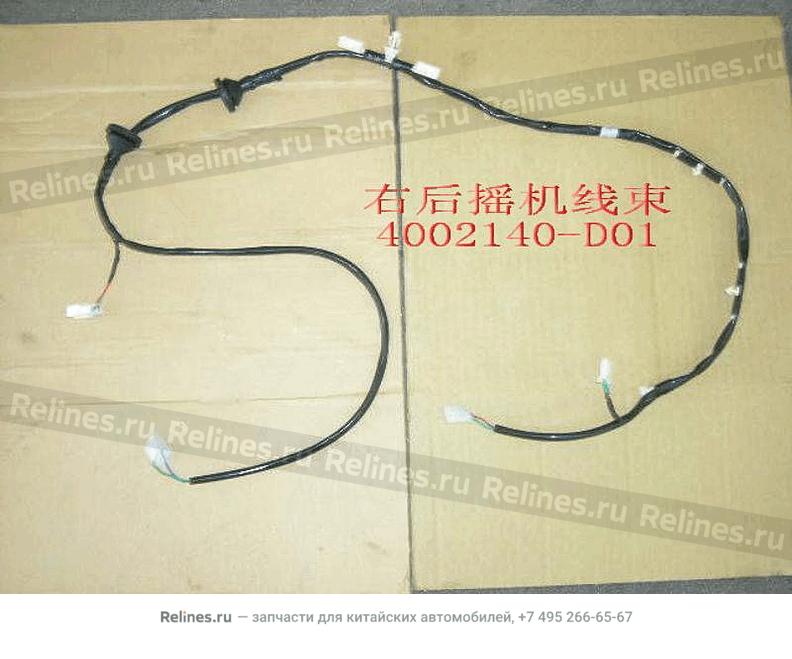 Harn assy-rr door RH(manual regulator) - 4002***D01