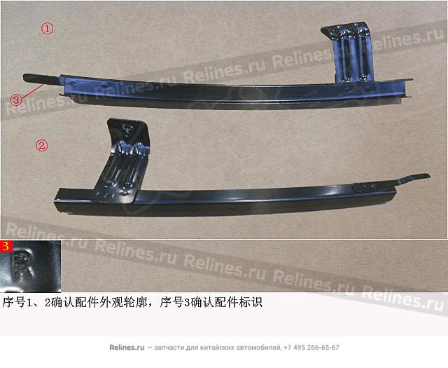 Guide rail assy,RH RR door glass,RR LWR - 62012***6PXA