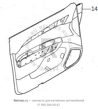 INR guard plate assy-fr door LH - 610230***64ADE