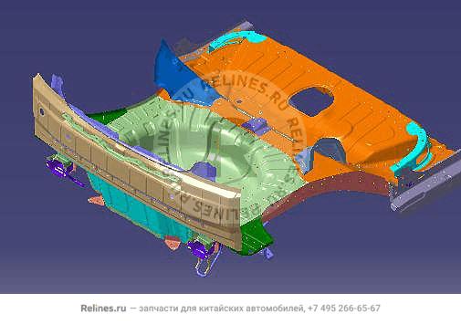 Часть пола задняя - J15-5***20-DY