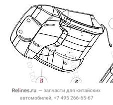 Подушка спинки сиденья водителя в сборе - 680555***10A8P