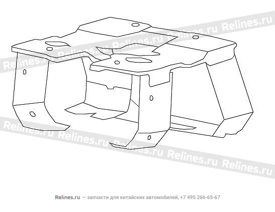 RR mounting brkt assy,secondary inst pan