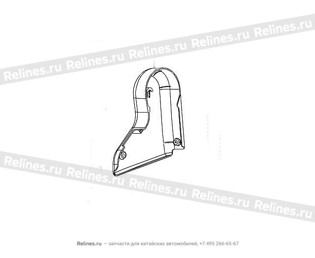 Otr tilt adjuster cover mid double seat