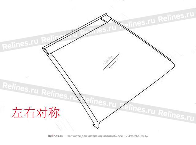 Glass body side window RH - 54032***Y00A