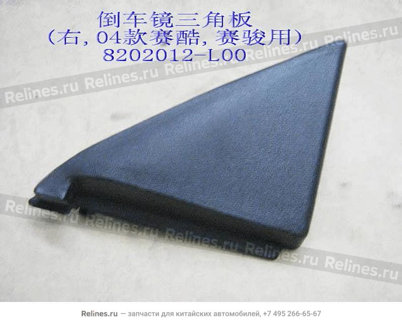 Triangular panel-door mirror RH(04)