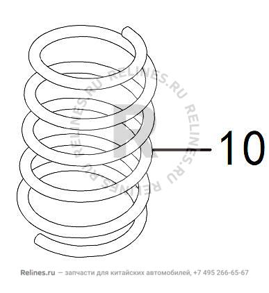 Пружина винтовая передняя