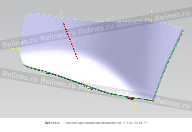 Cover-lh c pillar LWR - 605***400