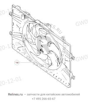 Вентилятор радиатора в сборе