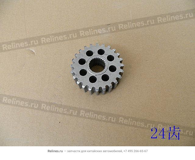Шестерня раздат. коробки вала привода переднего моста GW Safe (эл.РК) (24 зуб)