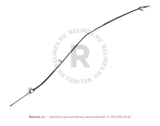Трос стояночного тормоза левый