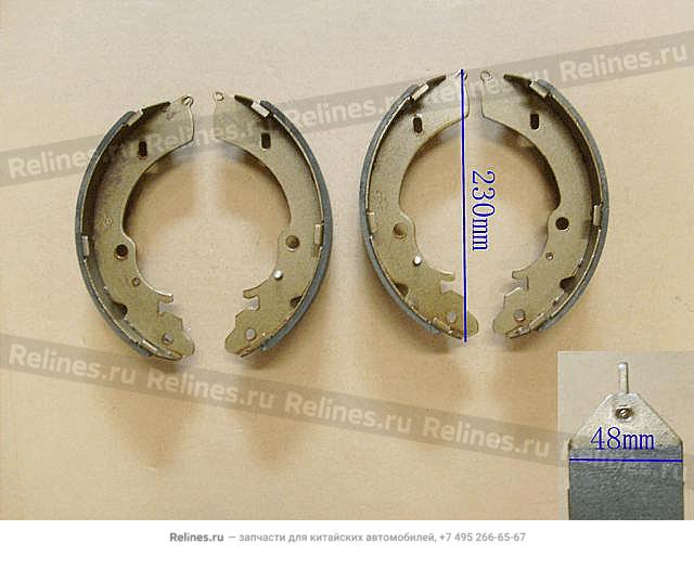 Brake shoe assembly - 3502***P01