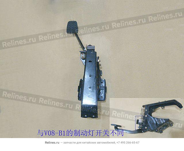 Brake pedal assy - 3504***V08