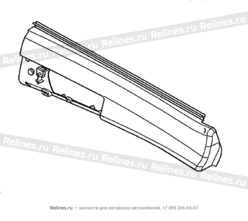 RR door UPR guard panel assy,LH