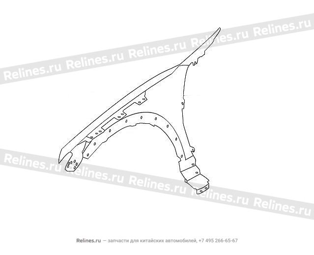 Крыло переднее правое