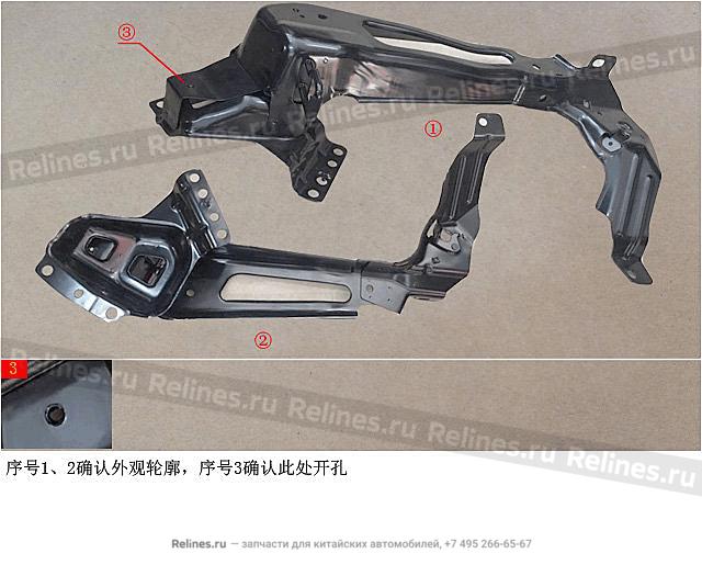 Mid seat backrest brkt assy RH