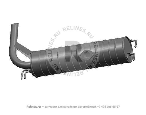 Глушитель задняя часть