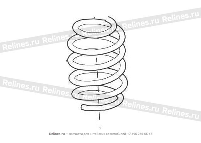 Пружина передней подвески левая Hover H6