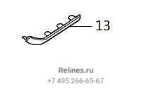 Молдинг задней левой двери