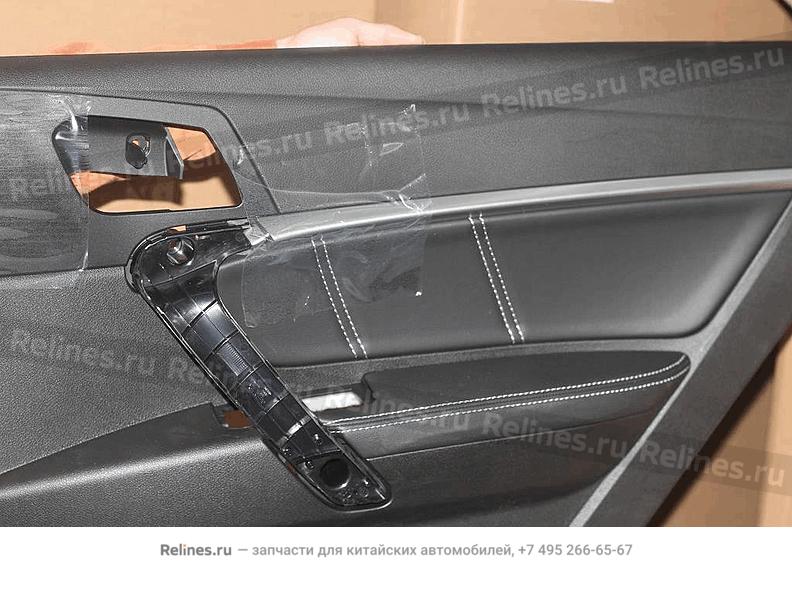 RR door trim assy. (black)