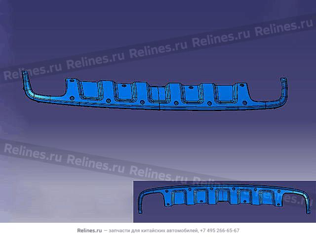 Накладка бампера заднего нижняя - 28041***W09A