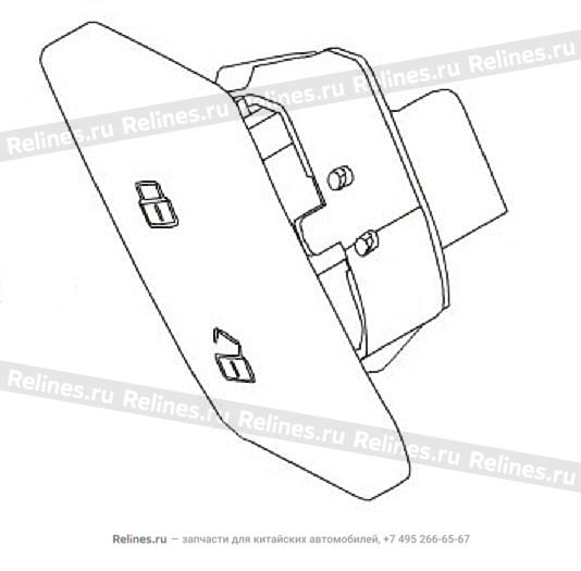 Central locking sw-fr door RH - 37872***V08A