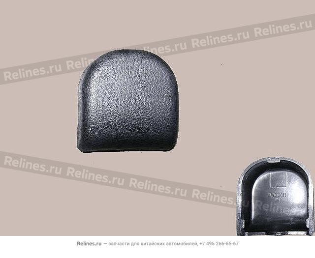 RR cover-fr seat LH(black) - 680001***0-0804