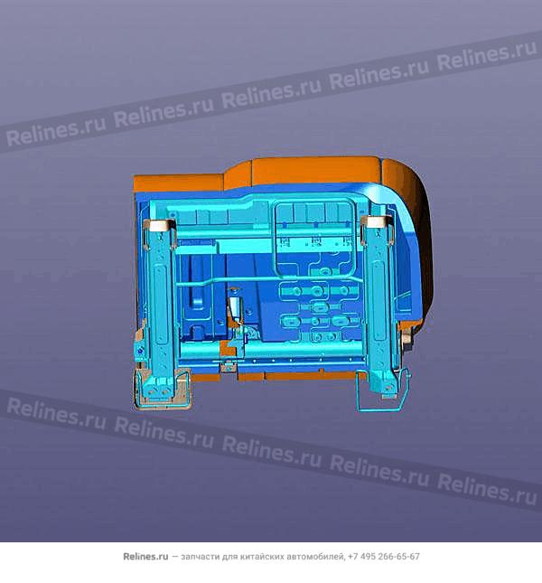 Seat LH with BUCKLE-2ND row - 40200***AAABN