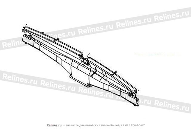 UPR defrost air duct-instrument panel