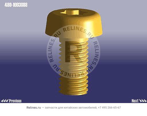 Screw - inner hexagon knurled head - 480-***088