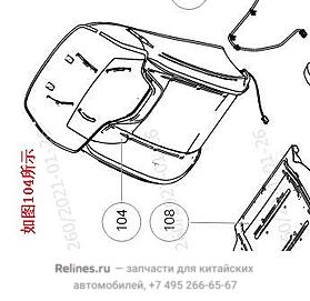 Подушка спинки сиденья водителя в сборе - 680535***01AZ6