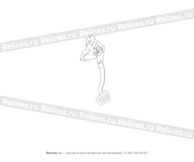 Педаль тормоза в сборе