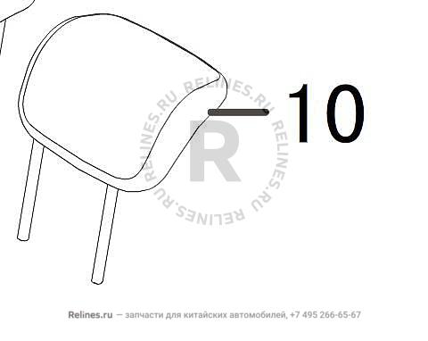 Headrest assy,RR row seat,otr - 700830***08B86