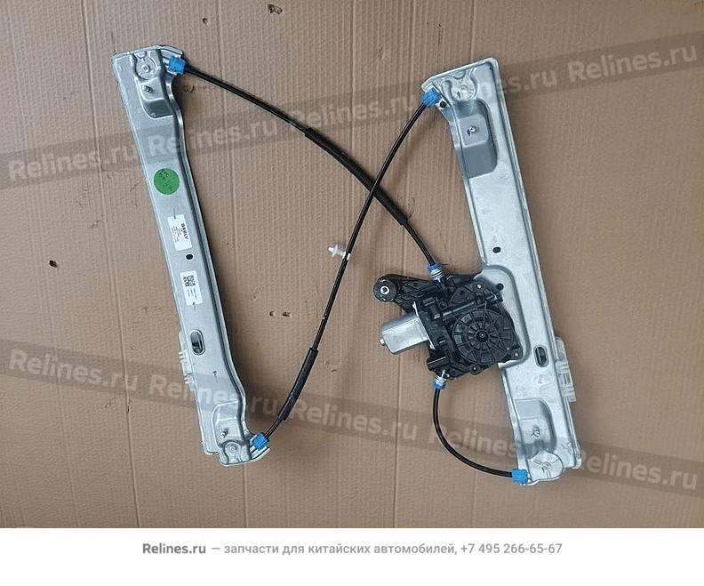 Трапеция стеклоподъемника передней левой двери в сборе с мотором