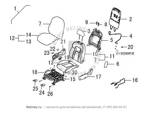 Assist driver seat assy - 690002***00AD7