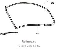 Уплотнитель двери задней левой - 62071***W01A