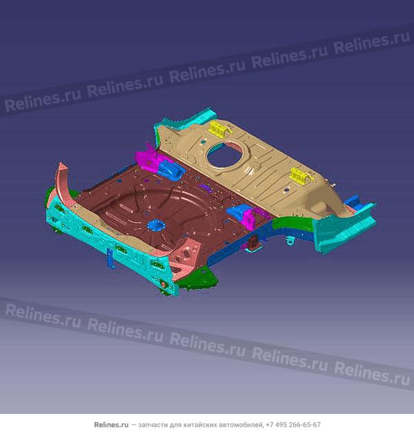Задняя часть пола T19 - 50100***AADYJ