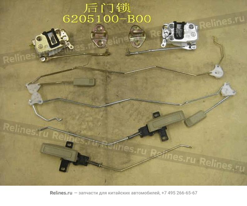 RR door lock assy